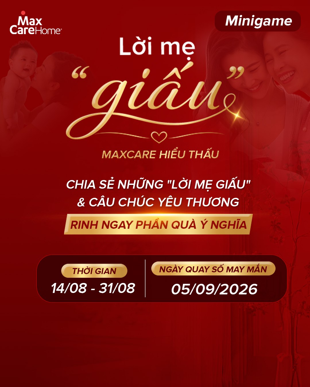 Minigame Vu Lan 2026 Lời Mẹ Giấu của Maxcare Home